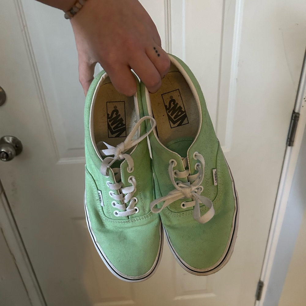 Vans green Authentic shoes